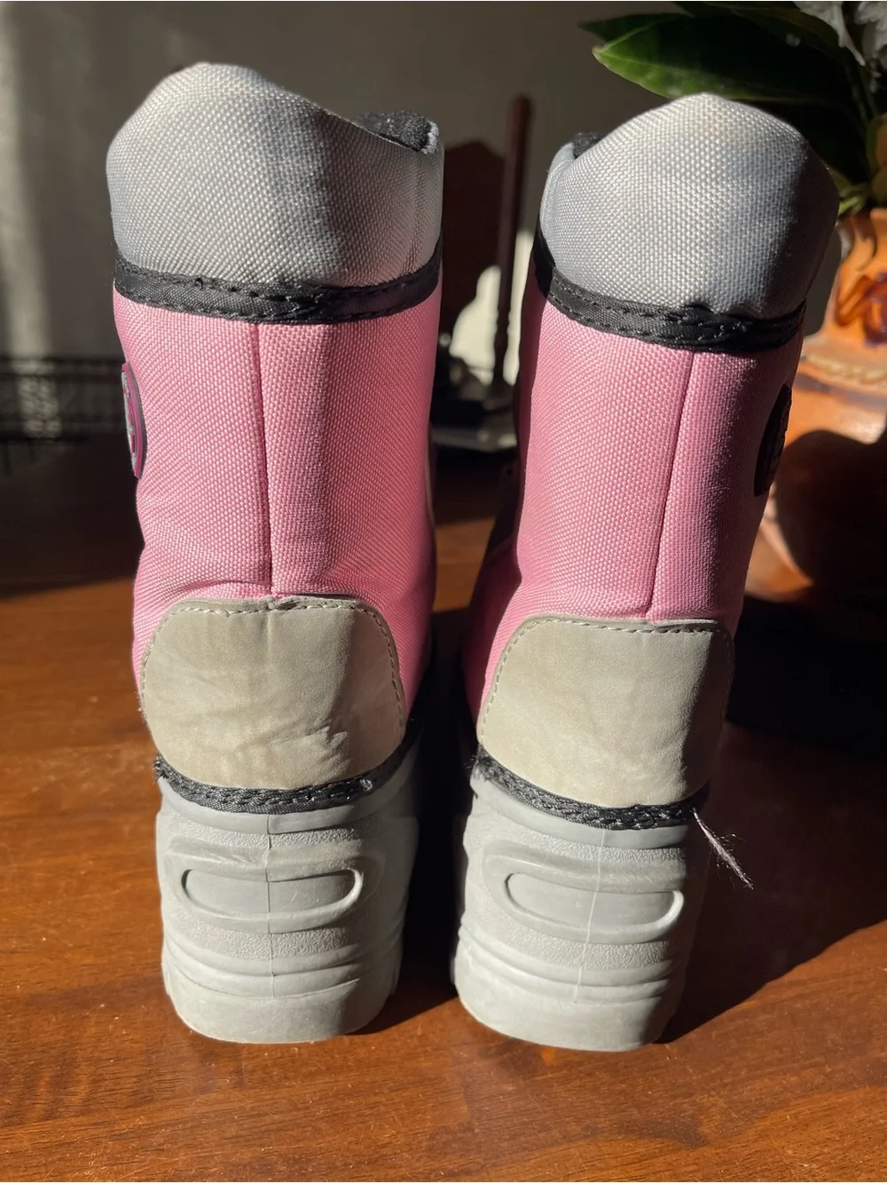 totes kids Light Gray Lug Sole Rain Boots
